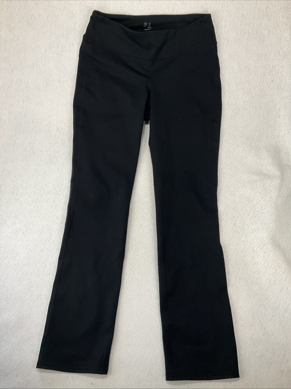 GapFit Womens Gfast Slim True Black V2 Straight Leg Active Leggings Gym Sz L